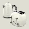 The Funky Appliance Company 1.7 Litre Kettle And 4 Slice Toaster Set Cream