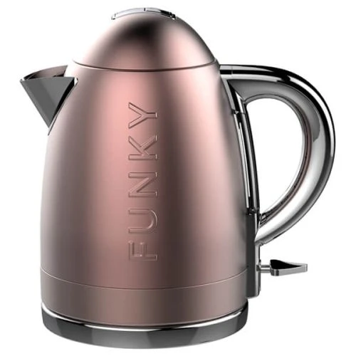The Funky Appliance Company 1.7 Litre Kettle Rose Gold Pink 1 The Funky Appliance Company 1.7 Litre Kettle Rose Gold Pink