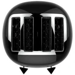 The Funky Appliance Company 4 Slice Toaster Black -Kitchen appliances FT01BLACK Funky Applicance Toaster Black 4