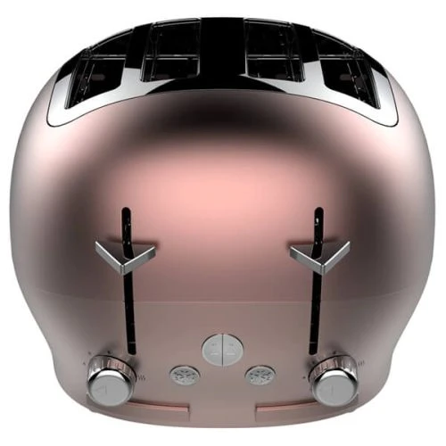 The Funky Appliance Company 4 Slice Toaster Rose Gold Pink 2 The Funky Appliance Company 4 Slice Toaster Rose Gold Pink - Image 2