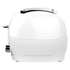 The Funky Appliance Company 4 Slice Toaster White -Kitchen appliances FT01WHITE Funky Appliance 4 Slice Toaster White 3
