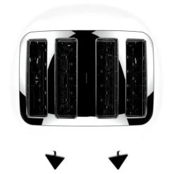 The Funky Appliance Company 4 Slice Toaster White -Kitchen appliances FT01WHITE Funky Appliance 4 Slice Toaster White 4