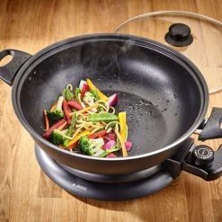 Judge Electricals 32cm Non-Stick Electric Wok 3.7L -Kitchen appliances JEA88 Judge Electricals Non Stick Wok 2