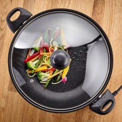 Judge Electricals 32cm Non-Stick Electric Wok 3.7L -Kitchen appliances JEA88 Judge Electricals Non Stick Wok 3