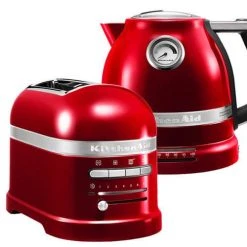 KitchenAid Artisan Candy Apple 2 Slot Toaster And Kettle Set