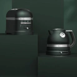 KitchenAid Artisan Pebbled Palm 2 Slot Toaster And Kettle Set -Kitchen appliances KET2SLOTOASTBPP KitchenAid Pebbled Palm Kettle Toaster Set 2