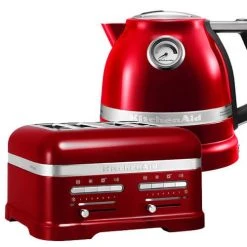 KitchenAid Artisan Candy Apple 4 Slot Toaster And Kettle Set