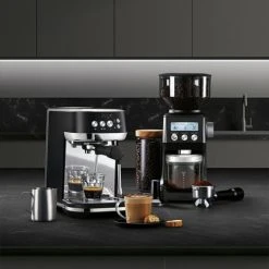 Sage The Bambino Plus Black Truffle Coffee Machine -Kitchen appliances SES500BTR4GUK1 Sage the Bambino Plus Black Truffle 5