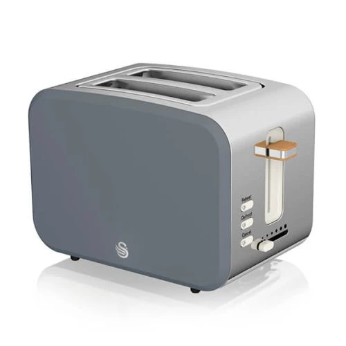 Swan Nordic Slate Grey 1.7 Litre Cordless Kettle And 2 Slice Toaster 2 Swan Nordic Slate Grey 1.7 Litre Cordless Kettle And 2 Slice Toaster - Image 2