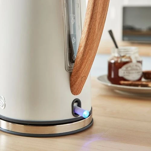Swan Nordic Cotton White 1.7 Litre Cordless Kettle 5 Swan Nordic Cotton White 1.7 Litre Cordless Kettle - Image 5