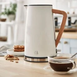 Swan Nordic Cotton White 1.7 Litre Cordless Kettle 11 Swan Nordic Cotton White 1.7 Litre Cordless Kettle -Kitchen appliances SK14610WHTN Swan Nordic 1 7 Litre Style Cordless Kettle White 5