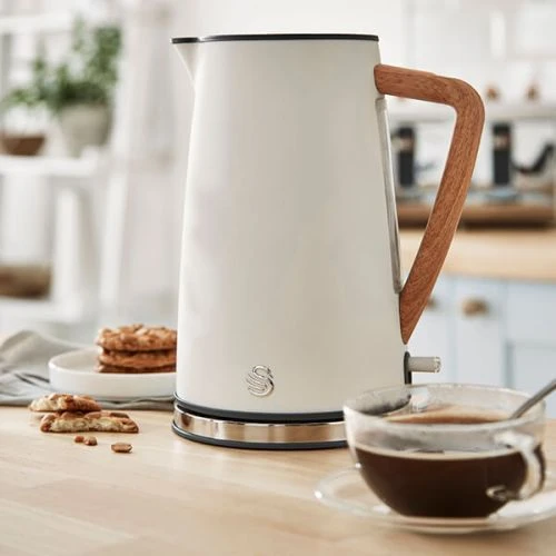 Swan Nordic Cotton White 1.7 Litre Cordless Kettle 6 Swan Nordic Cotton White 1.7 Litre Cordless Kettle - Image 6