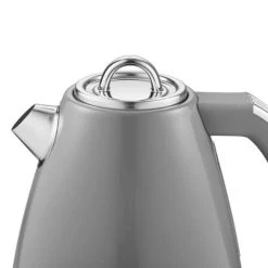 Swan Retro Grey 1.5 Litre Jug Kettle -Kitchen appliances SK19020GRN Swan Retro 1 5 Litre Jug Kettle Grey 2