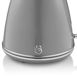 Swan Retro Grey 1.5 Litre Jug Kettle -Kitchen appliances SK19020GRN Swan Retro 1 5 Litre Jug Kettle Grey 3