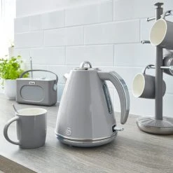 Swan Retro Grey 1.5 Litre Jug Kettle -Kitchen appliances SK19020GRN Swan Retro 1 5 Litre Jug Kettle Grey 5