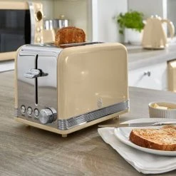 Swan Retro Cream Kettle And 2 Slice Toaster Set 7 Swan Retro Cream Kettle And 2 Slice Toaster Set -Kitchen appliances SK19020ST19010CN Swan Retro Kettle and 2 Slice Toaster Set Cream 3