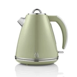 Swan Retro Green Kettle And 2 Slice Toaster Set -Kitchen appliances SK19020ST19010GN Swan Retro Kettle and 2 Slice Toaster Set Green 2