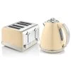 Swan Retro Cream Kettle And 4 Slice Toaster Set