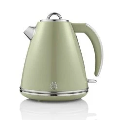 Swan Retro Green Kettle And 4 Slice Toaster Set -Kitchen appliances SK19020ST19020GN Swan Retro Kettle and 4 Slice Toaster Set Green 2