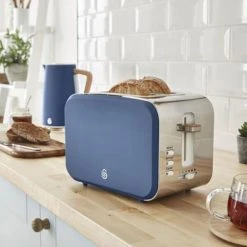 Swan Nordic Blue 2 Slice Toaster -Kitchen appliances ST14610BLUN Swan Nordic Style 2 Slice Toaster Blue 2