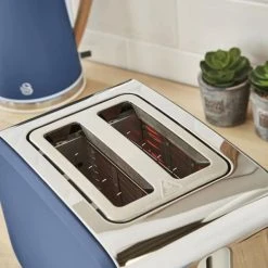 Swan Nordic Blue 2 Slice Toaster -Kitchen appliances ST14610BLUN Swan Nordic Style 2 Slice Toaster Blue 4