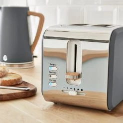 Swan Nordic Slate Grey 2 Slice Toaster 11 Swan Nordic Slate Grey 2 Slice Toaster -Kitchen appliances ST14610GRYN Swan Nordic Style 2 Slice Toaster Grey 5