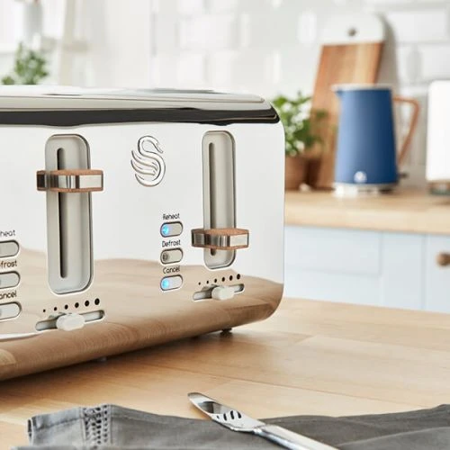 Swan Nordic Blue 4 Slice Toaster 5 Swan Nordic Blue 4 Slice Toaster - Image 5