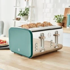 Swan Nordic Pine Green 4 Slice Toaster -Kitchen appliances ST14620GREN Swan Nordic Style 4 Slice Toaster Green 3