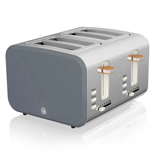 Swan Nordic Slate Grey 4 Slice Toaster 1 Swan Nordic Slate Grey 4 Slice Toaster