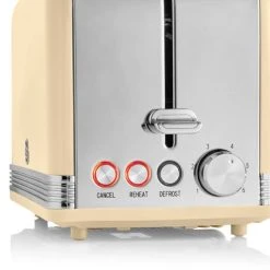 Swan Retro Cream 2 Slice Toaster 8 Swan Retro Cream 2 Slice Toaster -Kitchen appliances ST19010CN Swan Retro 2 Slice Toaster Cream 2