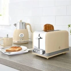 Swan Retro Cream 2 Slice Toaster 11 Swan Retro Cream 2 Slice Toaster -Kitchen appliances ST19010CN Swan Retro 2 Slice Toaster Cream 5