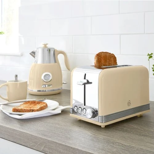 Swan Retro Cream 2 Slice Toaster 6 Swan Retro Cream 2 Slice Toaster - Image 6