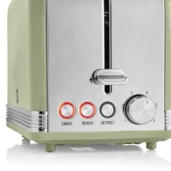 Kitchen appliances -Kitchen appliances ST19010GN Swan Retro 2 Slice Toaster Green 1