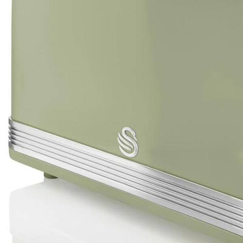 Swan Retro Green 4 Slice Toaster 2 Swan Retro Green 4 Slice Toaster - Image 2
