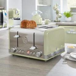 Swan Retro Green 4 Slice Toaster 10 Swan Retro Green 4 Slice Toaster -Kitchen appliances ST19020GN Swan Retro 4 Slice Toaster Green 4