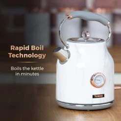 Tower Bottega Stainless Steel 1.7 Litre Kettle Marble -Kitchen appliances T10020WMRG Tower Bottega Stainless Steel 1 7 Litre Kettle Marble 4