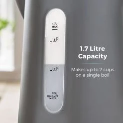 Tower Scandi 3KW 1.7 Litre Rapid Boil Kettle Grey 8 Tower Scandi 3KW 1.7 Litre Rapid Boil Kettle Grey -Kitchen appliances T10037G Tower Scandi 1 7 Litre Rapid Boil Kettle Grey 2