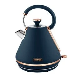 Tower Cavaletto Pyramid Kettle And 4 Slice Toaster Set Midnight Blue 6 Tower Cavaletto Pyramid Kettle And 4 Slice Toaster Set Midnight Blue -Kitchen appliances T1004420051MNB Tower Cavaletto Pyramid Kettle and 4 Slice Toaster Set Midnight Blue 2