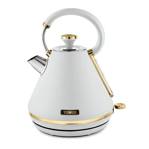 Tower Cavaletto Pyramid Kettle And 4 Slice Toaster Set Optic White 3 Tower Cavaletto Pyramid Kettle And 4 Slice Toaster Set Optic White - Image 3