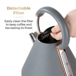 Tower Cavaletto 1.7 Litre Kettle Pyramid Grey -Kitchen appliances T10044RGG Tower Cavaletto 1 7 Litre Kettle Pyramid Grey 4