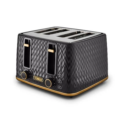 Tower Empire Kettle And 4 Slice Toaster Set Black 2 Tower Empire Kettle And 4 Slice Toaster Set Black - Image 2