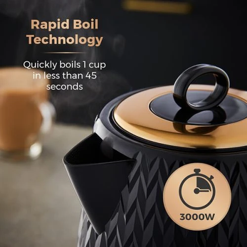 Tower Empire 1.7 Litre Kettle Black 4 Tower Empire 1.7 Litre Kettle Black - Image 4