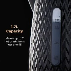 Tower Empire 1.7 Litre Kettle Black 10 Tower Empire 1.7 Litre Kettle Black -Kitchen appliances T10052BLK Tower Empire 1 7 Litre Kettle Black 4