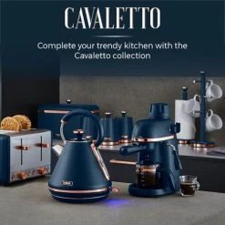 Tower Cavaletto Jug Kettle And 2 Slice Toaster Set Midnight Blue -Kitchen appliances T1006620036MNB Tower Cavaletto Jug Kettle and 2 Slice Toaster Set Midnight Blue 3