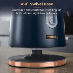 Tower Cavaletto Kettle Midnight Blue -Kitchen appliances T10066BLU Tower Cavaletto Kettle Midnight Blue 5