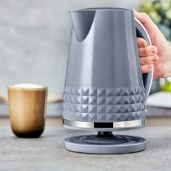 Tower Solitaire 3KW 1.5 Litre Kettle Grey 11 Tower Solitaire 3KW 1.5 Litre Kettle Grey -Kitchen appliances T10075GRY Tower Solitare 3KW 1 5 Litre Kettle Grey 5