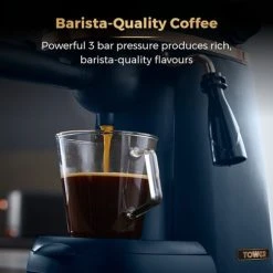 Tower Cavaletto Espresso Machine Midnight Blue -Kitchen appliances T13014MNB Tower Cavaletto Espresso Machine Midnight Blue 2