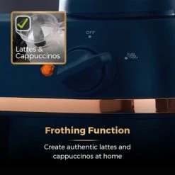 Tower Cavaletto Espresso Machine Midnight Blue -Kitchen appliances T13014MNB Tower Cavaletto Espresso Machine Midnight Blue 5