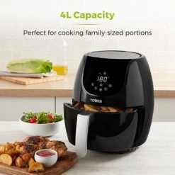 Tower Air Fryer 4 Litre Digital Black -Kitchen appliances T17067 Tower Air Fryer 4 Litre Digital Black 3