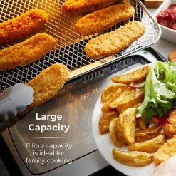 Tower Xpress Pro Combo 11 Litre 10-in-1 Digital Air Fryer Oven With Rotisserie 8 Tower Xpress Pro Combo 11 Litre 10-in-1 Digital Air Fryer Oven With Rotisserie -Kitchen appliances T17076 Tower Air Fryer Oven and Rotisserie 10 in 1 Digital Black 2